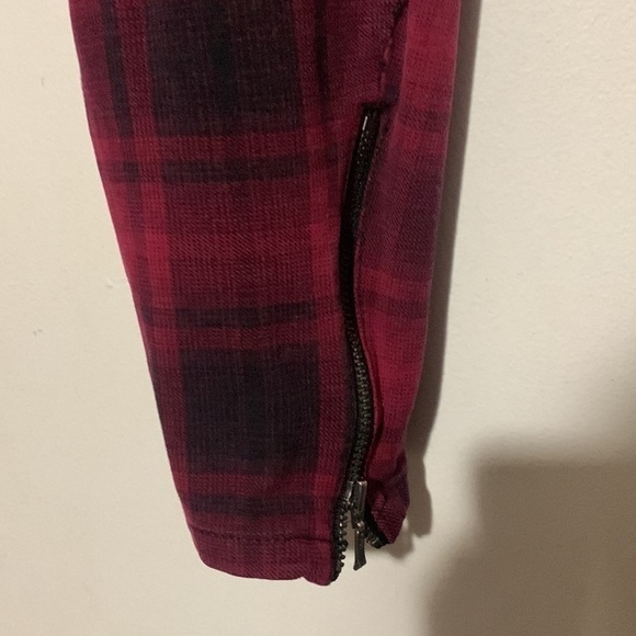 Torrid Plaid Ponte Stretch Skinny Pants Capri Grunge Goth Size 10 - Picture 5 of 8